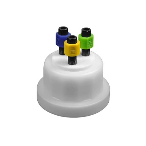 VICI Jour VICI Cap, S40 Threads, 3 Ports, 1/4-28 Connections, 1/Pk - JR-S-14002 - Click Image to Close